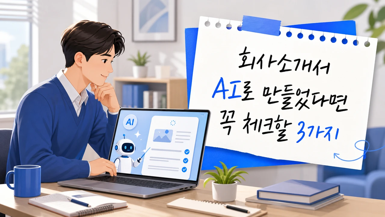 회사소개서 AI로 만들었다면 꼭 체크할 3가지
