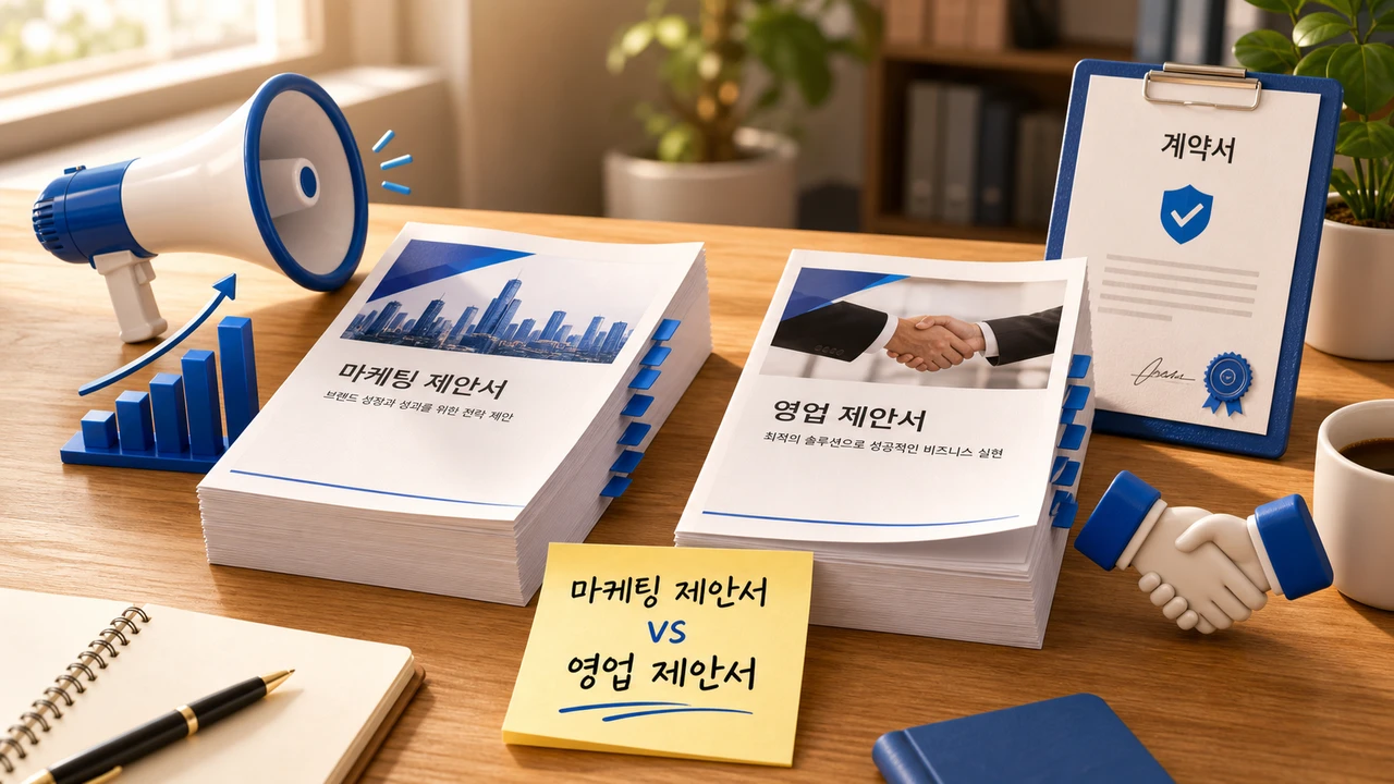 마케팅 제안서와 영업 제안서, 같은 구성으로 쓰면 안 되는 이유