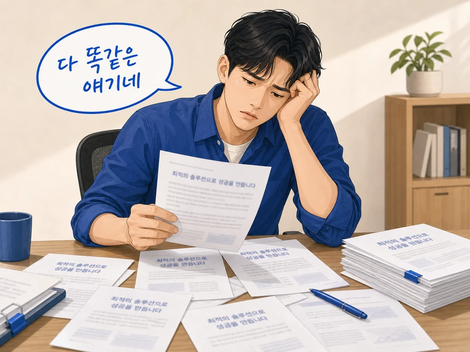 비슷한 제안서 문구에 지친 심사자 - 차별화 없는 일반론