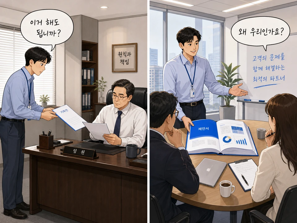 내부 결재자가 읽는 기획안과 외부 고객이 읽는 제안서의 독자 차이