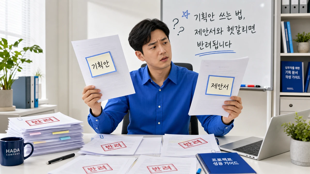 기획안 쓰는 법, 제안서와 헷갈리면 반려됩니다