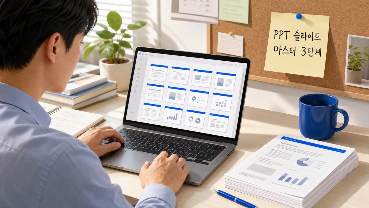 PPT 슬라이드 마스터로 반복 작업 없애는 3단계