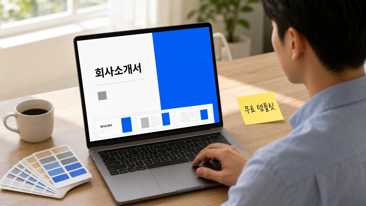 회사소개서 PPT 디자인, 무료 템플릿 그대로 쓰면 생기는 일
