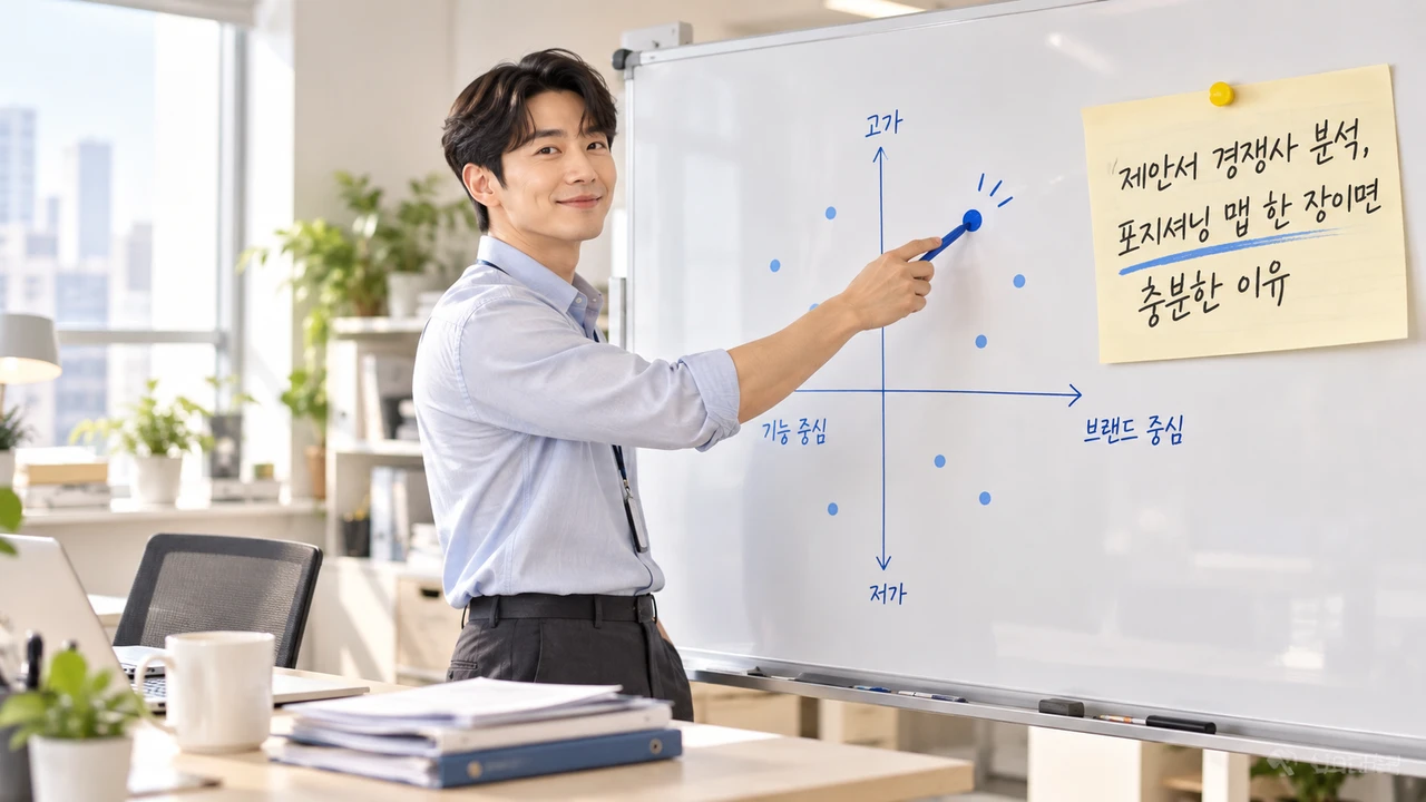제안서 경쟁사 분석, 포지셔닝 맵 한 장이면 충분한 이유