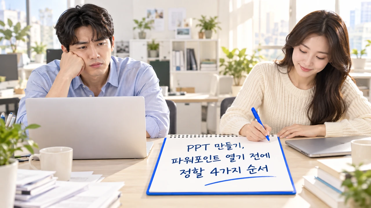 PPT 만들기, 파워포인트 열기 전에 정할 4가지 순서