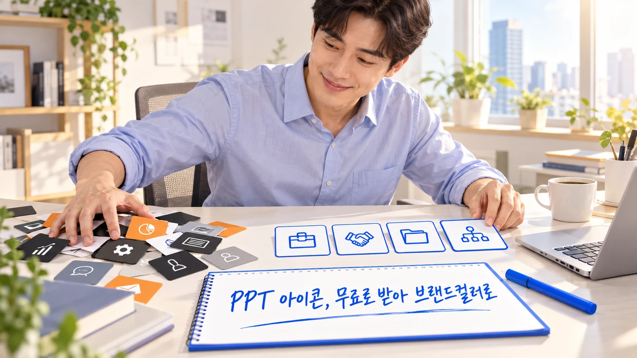 PPT 아이콘, 무료로 받아 브랜드컬러로 바꾸는 법